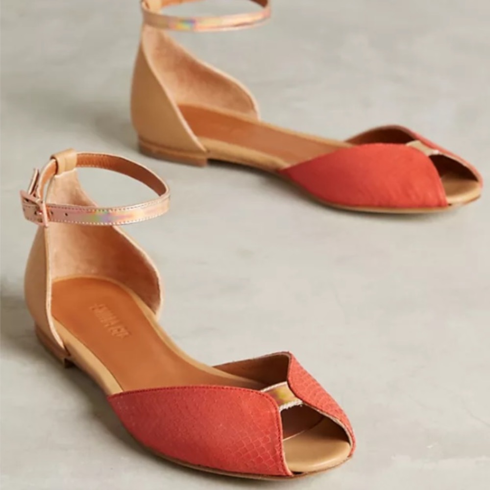Emma Go Anthro Juliette Flat Sandal Size 38/7.5